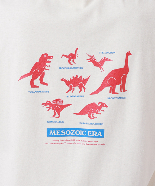 BAMBOO SHOOTS(バンブーシュート)の「【BAMBOO SHOOTS/バンブーシュート】DINOSAUR / ダイナソー コットン Tシャツ(Tシャツ/カットソー・メンズ・アイボリー・MEDIUM/LARGE/X-LARGE)」の13枚目の写真