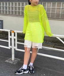 fredy emue | 【WEB限定】メッシュ編みプルオーバー(Tシャツ/カットソー)