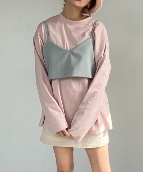 AMAIL（アマイル）の「Wrap standard cloth（キャミソール・レディース・ベージュ/グレー/ブラック・FREE）」の3枚目の写真