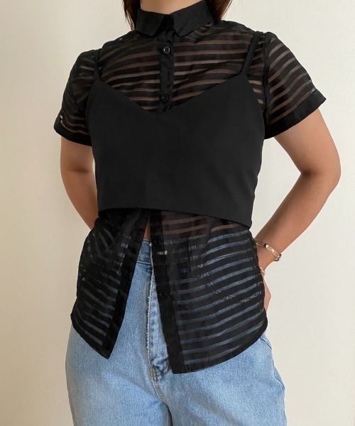 AMAIL（アマイル）の「Wrap standard cloth（キャミソール・レディース・ベージュ/グレー/ブラック・FREE）」の2枚目の写真