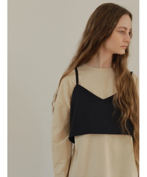 AMAIL（アマイル）の「Wrap standard cloth（キャミソール・レディース・ベージュ/グレー/ブラック・FREE）」の6枚目の写真