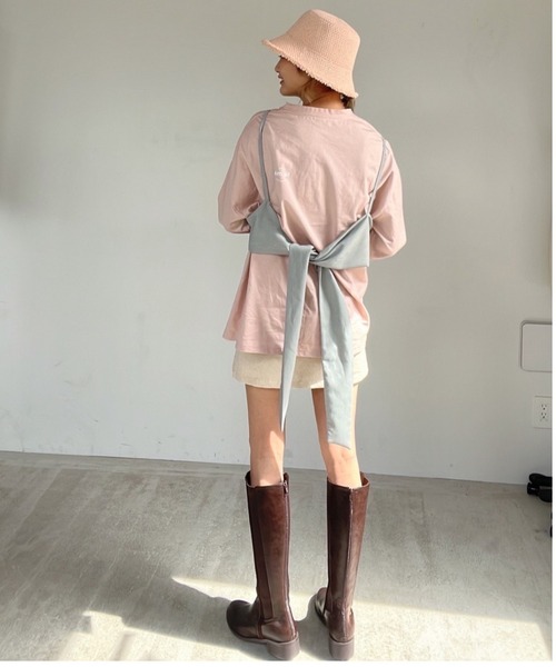 AMAIL（アマイル）の「Wrap standard cloth（キャミソール・レディース・ベージュ/グレー/ブラック・FREE）」の17枚目の写真