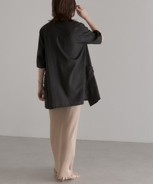 COLLAGE GALLARDAGALANTE（コラージュガリャルダガランテ）の「この夏必須アイテム/ジャケット風シャツ（シャツ/ブラウス・レディース・ブラック/カーキ・FREE）」の12枚目の写真
