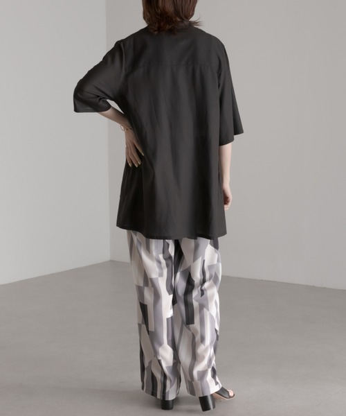 COLLAGE GALLARDAGALANTE（コラージュガリャルダガランテ）の「この夏必須アイテム/ジャケット風シャツ（シャツ/ブラウス・レディース・ブラック/カーキ・FREE）」の21枚目の写真