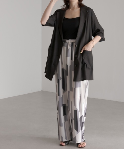 COLLAGE GALLARDAGALANTE（コラージュガリャルダガランテ）の「この夏必須アイテム/ジャケット風シャツ（シャツ/ブラウス・レディース・ブラック/カーキ・FREE）」の19枚目の写真