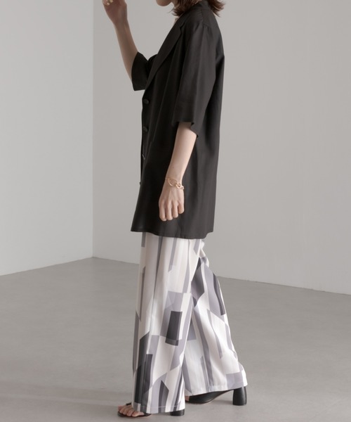 COLLAGE GALLARDAGALANTE（コラージュガリャルダガランテ）の「この夏必須アイテム/ジャケット風シャツ（シャツ/ブラウス・レディース・ブラック/カーキ・FREE）」の20枚目の写真