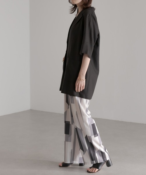 COLLAGE GALLARDAGALANTE（コラージュガリャルダガランテ）の「この夏必須アイテム/ジャケット風シャツ（シャツ/ブラウス・レディース・ブラック/カーキ・FREE）」の17枚目の写真