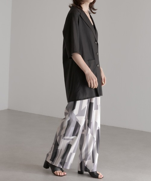 COLLAGE GALLARDAGALANTE（コラージュガリャルダガランテ）の「この夏必須アイテム/ジャケット風シャツ（シャツ/ブラウス・レディース・ブラック/カーキ・FREE）」の18枚目の写真