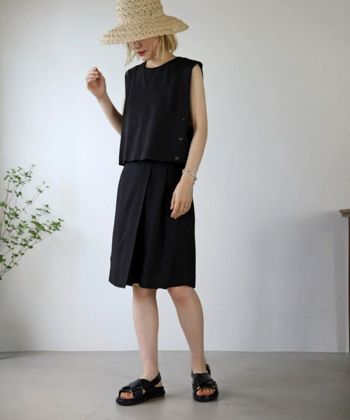 UNFIELD(アンフィールド)の「【UNFIELD】麻混ベスト(ベスト・レディース・ブラック/ベージュ・FREE)」の13枚目の写真