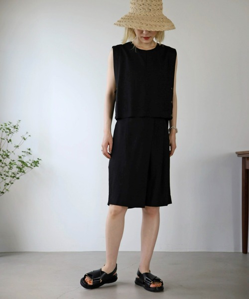 UNFIELD(アンフィールド)の「【UNFIELD】麻混ベスト(ベスト・レディース・ブラック/ベージュ・FREE)」の15枚目の写真