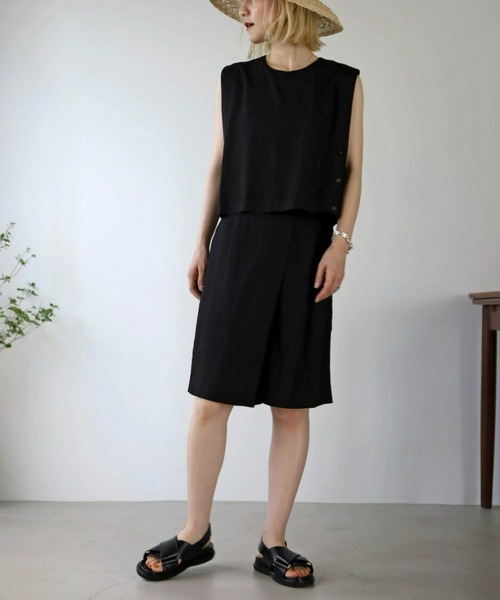 UNFIELD(アンフィールド)の「【UNFIELD】麻混ベスト(ベスト・レディース・ブラック/ベージュ・FREE)」の16枚目の写真