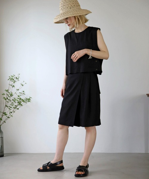 UNFIELD(アンフィールド)の「【UNFIELD】麻混ベスト(ベスト・レディース・ブラック/ベージュ・FREE)」の17枚目の写真