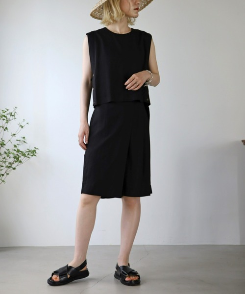 UNFIELD(アンフィールド)の「【UNFIELD】麻混ベスト(ベスト・レディース・ブラック/ベージュ・FREE)」の18枚目の写真