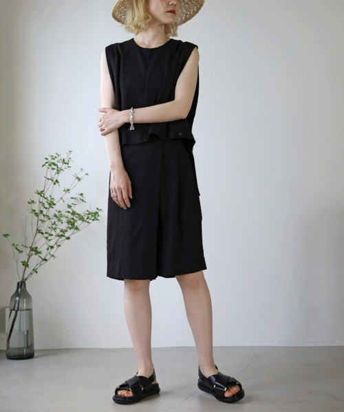 UNFIELD(アンフィールド)の「【UNFIELD】麻混ベスト(ベスト・レディース・ブラック/ベージュ・FREE)」の19枚目の写真