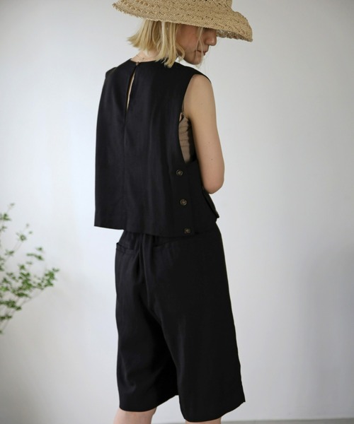 UNFIELD(アンフィールド)の「【UNFIELD】麻混ベスト(ベスト・レディース・ブラック/ベージュ・FREE)」の22枚目の写真