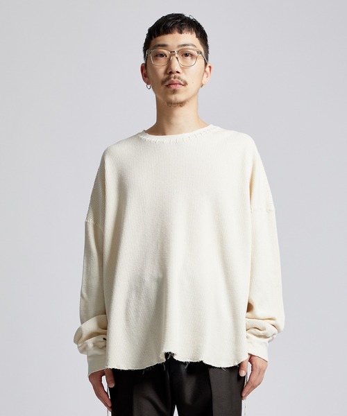 DISCOVERED（ディスカバード）の「DAMAGE WAFFLE CUTSEWN（Tシャツ