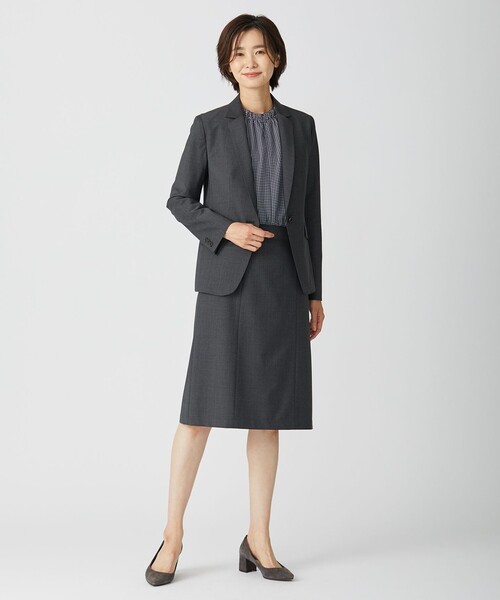 J.PRESS（ジェイプレス）の「BAHARIYE Houndstooth テーラード ジャケット（テーラードジャケット・レディース・グレー系3・9/13/11/7）」の2枚目の写真