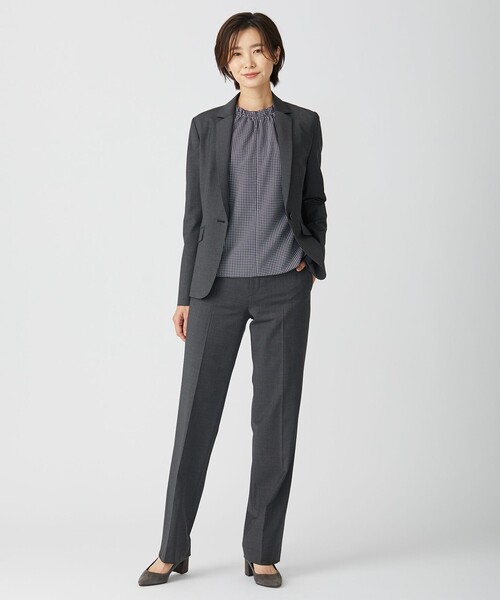 J.PRESS（ジェイプレス）の「BAHARIYE Houndstooth テーラード ジャケット（テーラードジャケット・レディース・グレー系3・9/13/11/7）」の3枚目の写真