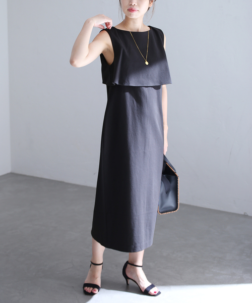 セール La ワンピース スクエアカラーワンピース ワンピース Totalite Totalite ラトータリテ のファッション La 最新入荷