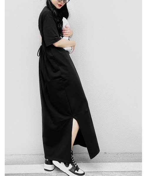 Back open design maxi one-piece / バックオープンデザイン