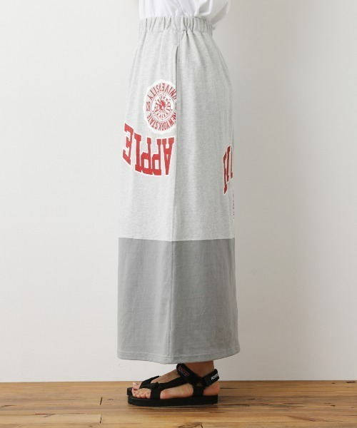 RODEO CROWNS WIDE BOWL（ロデオクラウンズワイドボウル）の「Re likeカットマキシスカート（スカート・レディース・ネイビー/グレー×ホワイト・FREE）」の14枚目の写真