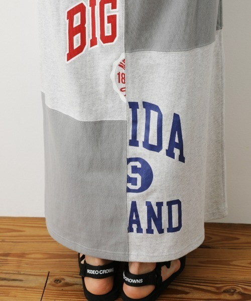 RODEO CROWNS WIDE BOWL（ロデオクラウンズワイドボウル）の「Re likeカットマキシスカート（スカート・レディース・ネイビー/グレー×ホワイト・FREE）」の15枚目の写真