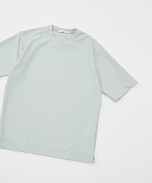 MEN'S MELROSE（メンズメルローズ）の「アクアスーティングリブクルーネックTシャツ（Tシャツ/カットソー・メンズ・ホワイト/グレー/ミント・4/3）」の14枚目の写真