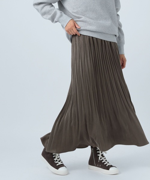 BAYFLOW(ベイフロー)の「ピーチプリーツスカート(スカート・レディース・ライトグレー/ライトブルー/ブラウン/イエロー・SMALL/MEDIUM)」の20枚目の写真