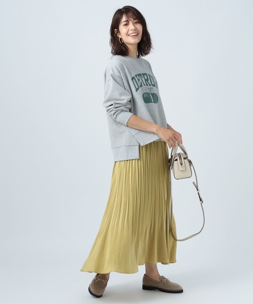 BAYFLOW(ベイフロー)の「ピーチプリーツスカート(スカート・レディース・ライトグレー/ライトブルー/ブラウン/イエロー・SMALL/MEDIUM)」の5枚目の写真