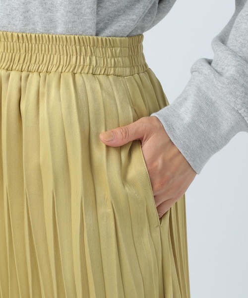 BAYFLOW(ベイフロー)の「ピーチプリーツスカート(スカート・レディース・ライトグレー/ライトブルー/ブラウン/イエロー・SMALL/MEDIUM)」の6枚目の写真