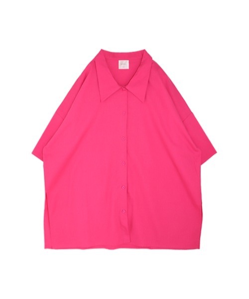 AMAIL（アマイル）の「Ethic linen half shirt（シャツ/ブラウス・レディース・ベージュ/ピンク/ホワイト×ブラック・FREE）」の18枚目の写真