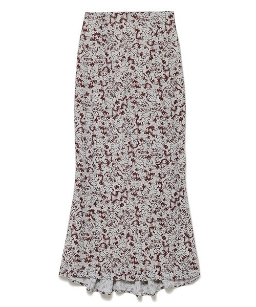 emmi（エミ）の「【emmi atelier】フィッシュテールナロースカート（スカート・レディース・ブラック/グレー/キャメル・1/0）」の2枚目の写真