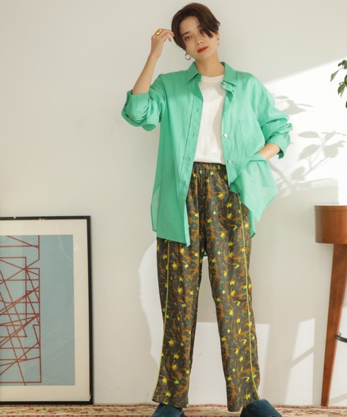 ROSE BUD（ローズバッド）の「柄セットアップパンツ（その他パンツ・レディース・ブラウン/ブルー・FREE）」の6枚目の写真