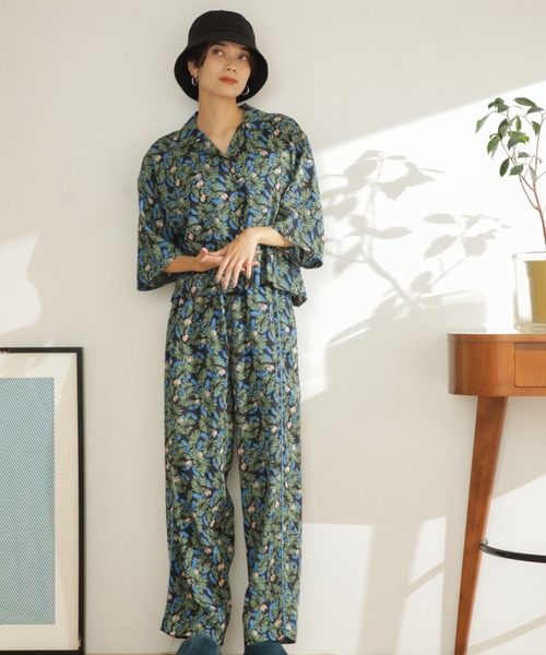 ROSE BUD（ローズバッド）の「柄セットアップパンツ（その他パンツ・レディース・ブラウン/ブルー・FREE）」の7枚目の写真