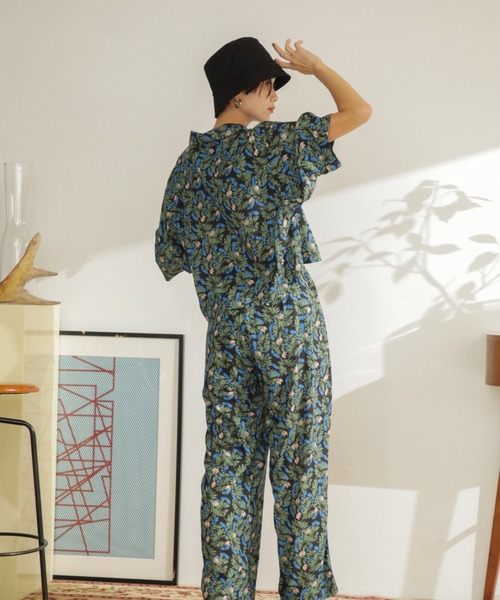 ROSE BUD（ローズバッド）の「柄セットアップパンツ（その他パンツ・レディース・ブラウン/ブルー・FREE）」の8枚目の写真