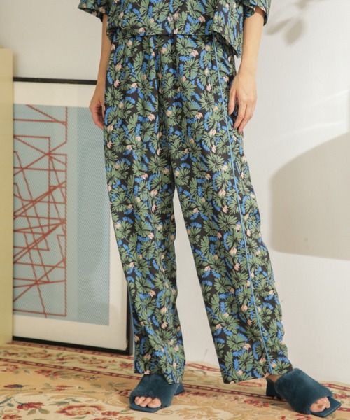 ROSE BUD（ローズバッド）の「柄セットアップパンツ（その他パンツ・レディース・ブラウン/ブルー・FREE）」の9枚目の写真