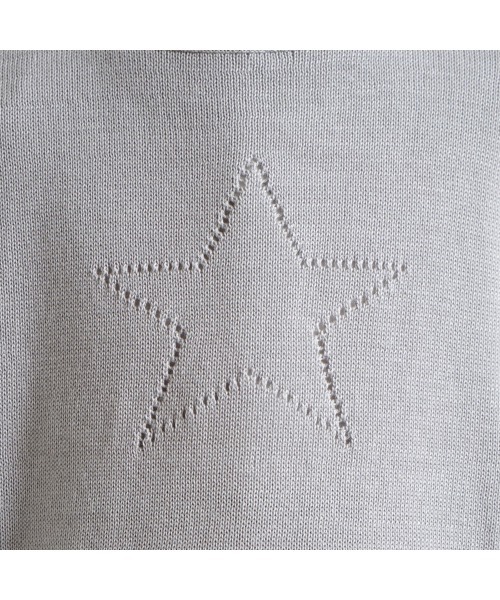 10mois（ディモワ）の「10mois フェザーコットン star透かし柄プルオーバー（その他ベビーウェア・キッズ・ライトグレー/アイボリー・80ｃｍ/90cm/100cm）」の7枚目の写真