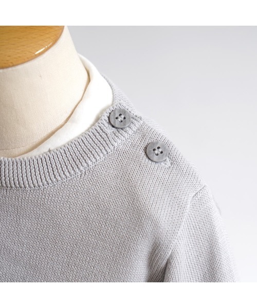 10mois（ディモワ）の「10mois フェザーコットン star透かし柄プルオーバー（その他ベビーウェア・キッズ・ライトグレー/アイボリー・80ｃｍ/90cm/100cm）」の9枚目の写真