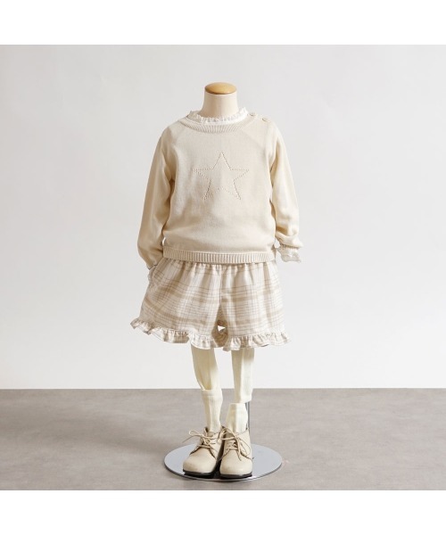 10mois（ディモワ）の「10mois フェザーコットン star透かし柄プルオーバー（その他ベビーウェア・キッズ・ライトグレー/アイボリー・80ｃｍ/90cm/100cm）」の10枚目の写真