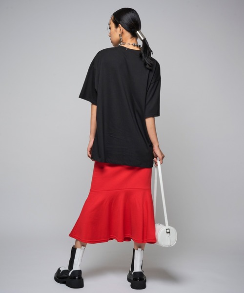 Narcissus（ナルシス）の「【Narcissus】マガジンロゴTシャツ（Tシャツ/カットソー・レディース・ホワイト/ブラック・FREE）」の7枚目の写真