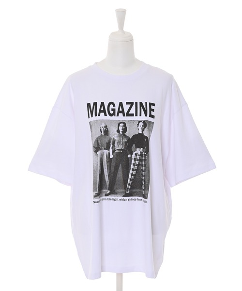 Narcissus（ナルシス）の「【Narcissus】マガジンロゴTシャツ（Tシャツ/カットソー・レディース・ホワイト/ブラック・FREE）」の8枚目の写真