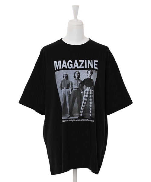 Narcissus（ナルシス）の「【Narcissus】マガジンロゴTシャツ（Tシャツ/カットソー・レディース・ホワイト/ブラック・FREE）」の10枚目の写真