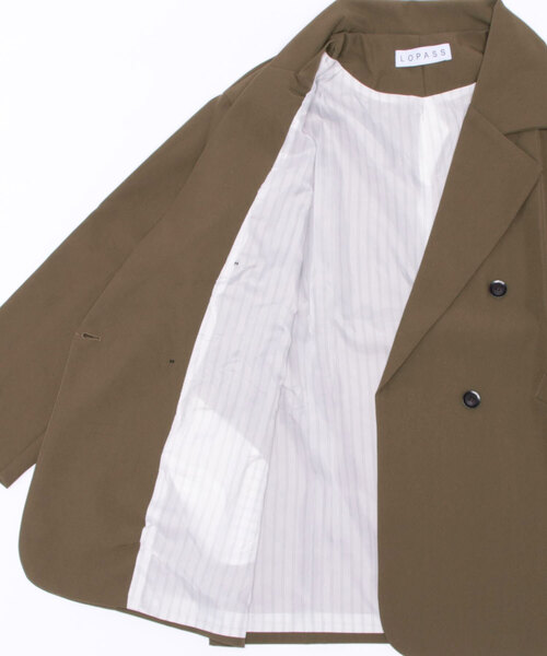 LOPASS(ロパス)の「テーラードジャケット(テーラードジャケット・レディース・ブラウン/ブラック/アイボリー・XL/M/L/S)」の4枚目の写真