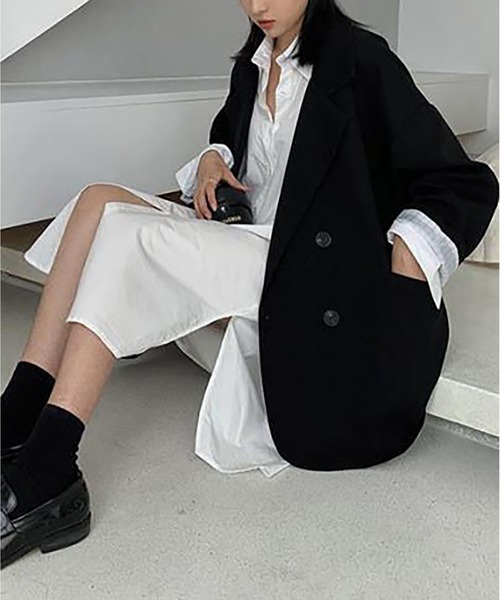 LOPASS(ロパス)の「テーラードジャケット(テーラードジャケット・レディース・ブラウン/ブラック/アイボリー・XL/M/L/S)」の5枚目の写真