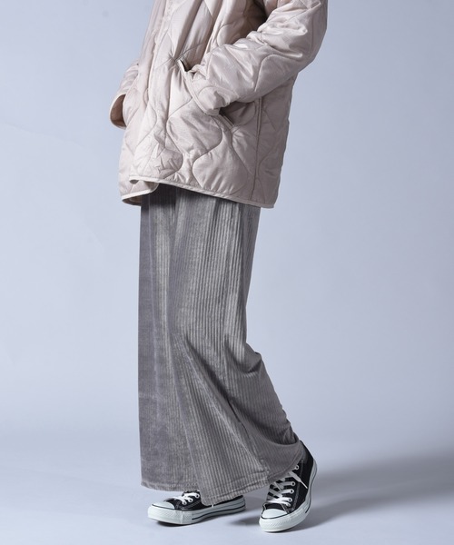 folka（フォルカ）の「【FOLKAフォルカ　Cawaii Pants カワイイパンツ】ワイドリブパンツ（その他パンツ・レディース・ベージュ/グレー/ブラック・ONE SIZE）」の6枚目の写真