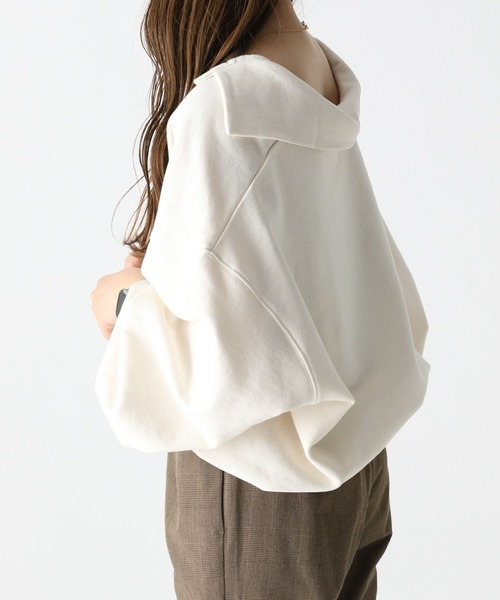 Heather（ヘザー）の「ワンポイントスウェットプルオーバー　162791（スウェット・レディース・グレー/グリーン/アイボリー・FREE）」の4枚目の写真