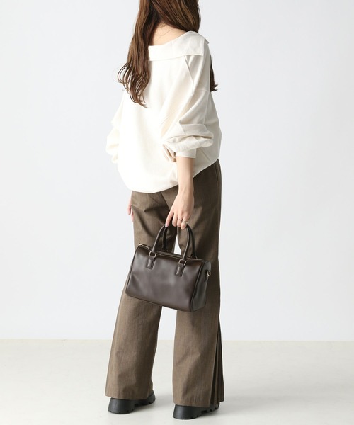 Heather（ヘザー）の「ワンポイントスウェットプルオーバー　162791（スウェット・レディース・グレー/グリーン/アイボリー・FREE）」の7枚目の写真