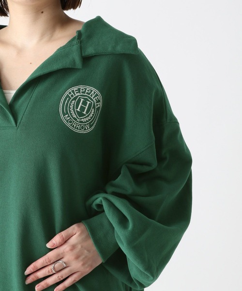 Heather（ヘザー）の「ワンポイントスウェットプルオーバー　162791（スウェット・レディース・グレー/グリーン/アイボリー・FREE）」の9枚目の写真