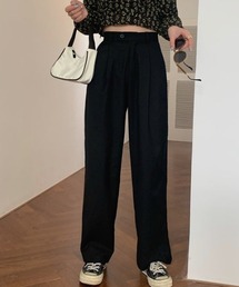 MAISON BREEZE | 【MASION BREEZE】ハイウエストタックパンツ オフィスカジュアル SCCH205(その他パンツ)