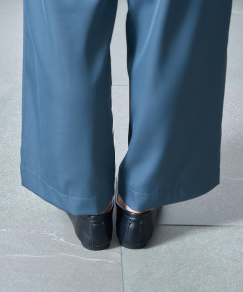 MAISON BREEZE（メゾンブリーズ）の「【MAISON BREEZE】ハイウエストタックパンツ オフィスカジュアル SCCH205 ※（その他パンツ・レディース・グレー/ブラック/カーキ・3/4/5）」の18枚目の写真